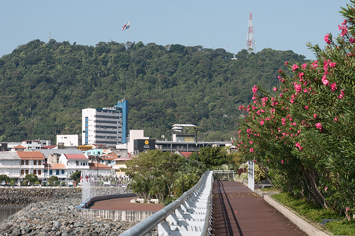 a view of the cinta costera in panama city panama